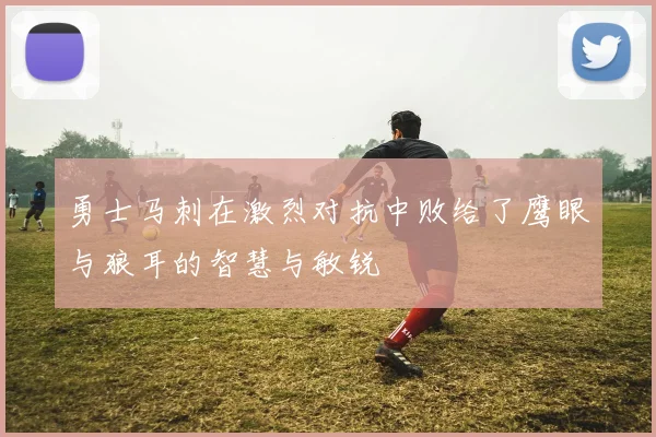 勇士马刺在激烈对抗中败给了鹰眼与狼耳的智慧与敏锐